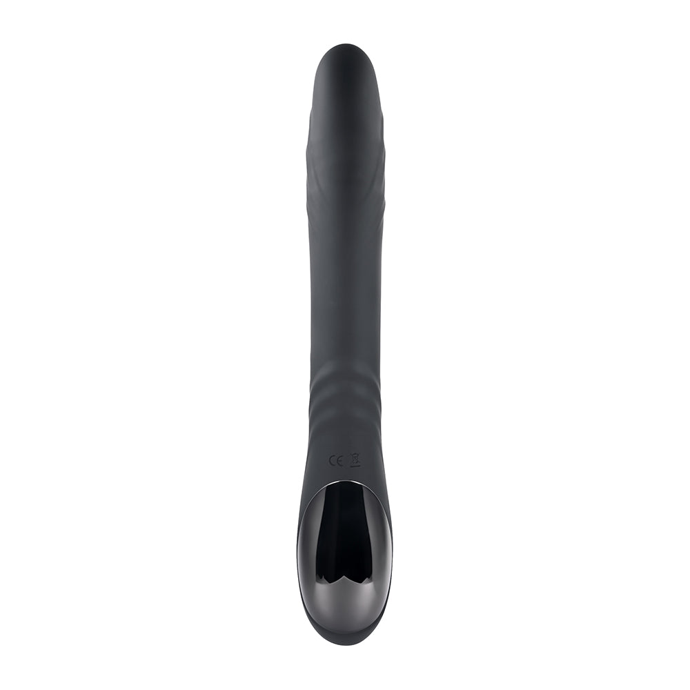 Playboy Rapid Rabbit Rechargeable Silicone Dual Stimulation Vibrator Black-4