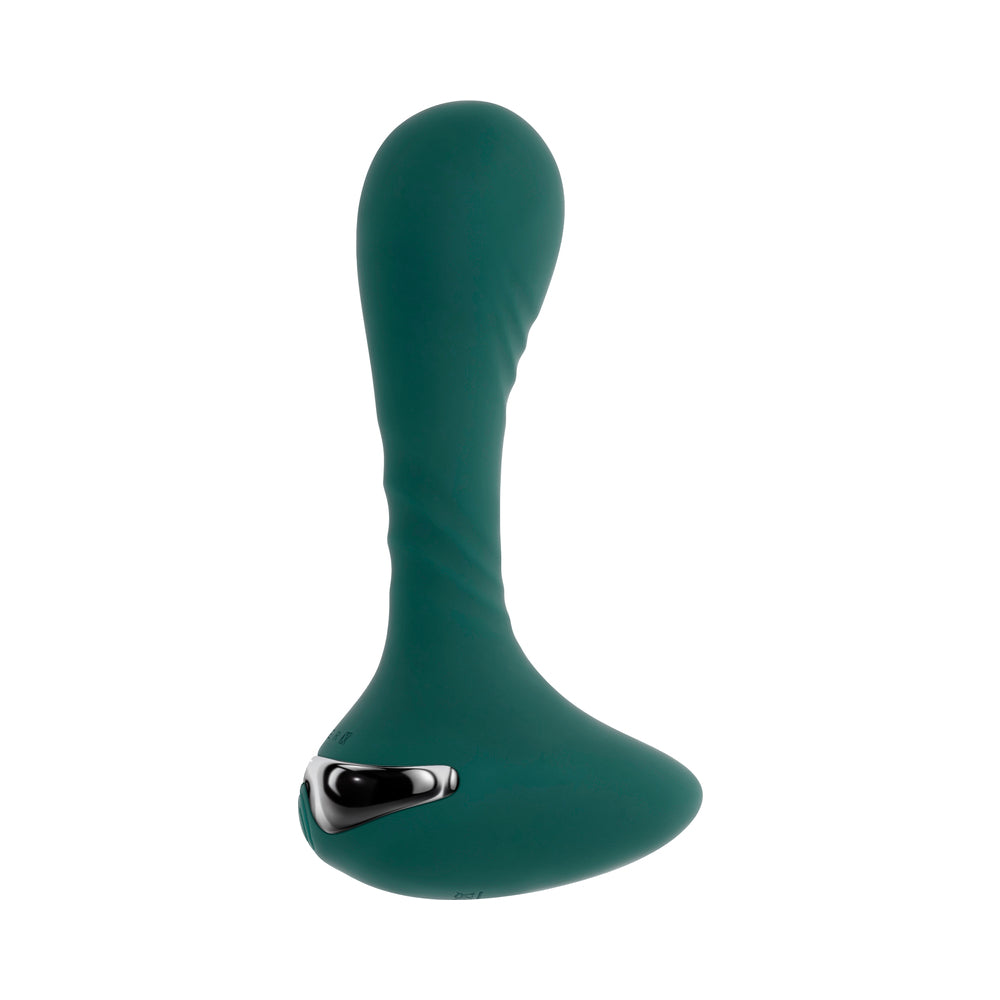 Gender X You Gotta Stick It Rechargeable Vibrating Anal Plug - Teal Silicone