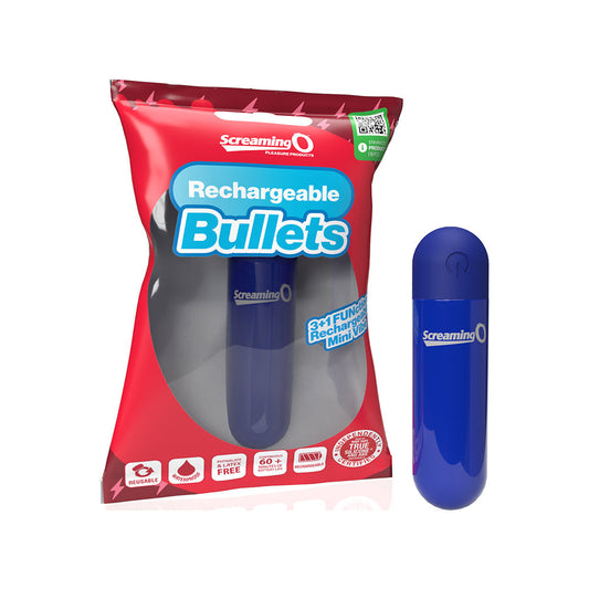 Screaming O Rechargeable Bullets Blue-0