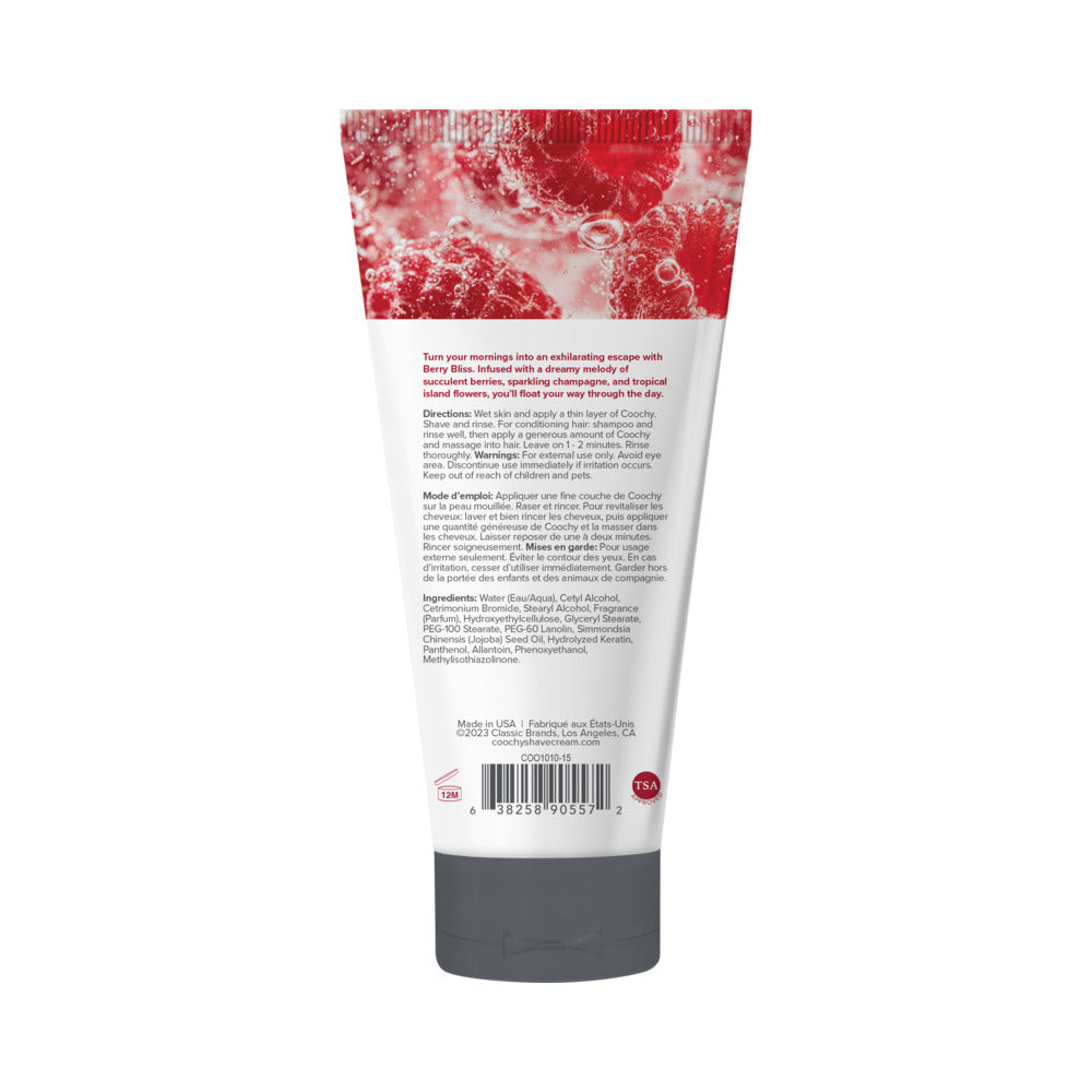 Coochy Berry Bliss Shave Cream 0.5 oz - Rash-Free Intimate Shaving