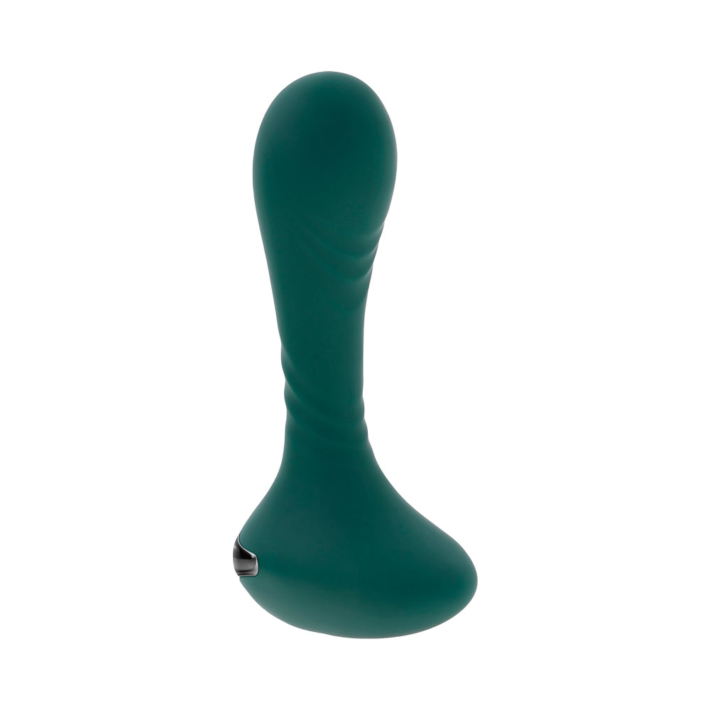 Gender X You Gotta Stick It Rechargeable Vibrating Anal Plug - Teal Silicone