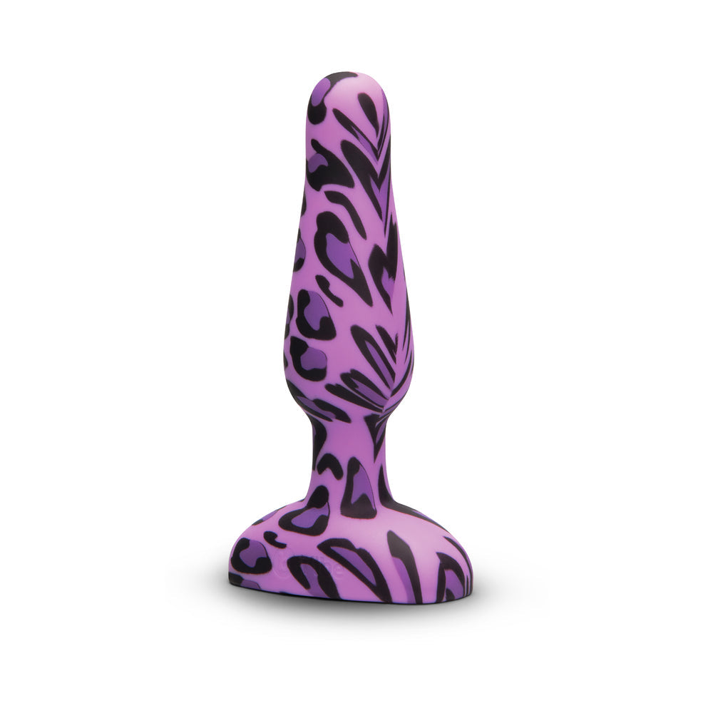 b-Vibe Novice Leopard Print Anal Plug - Beginner-Friendly Silicone