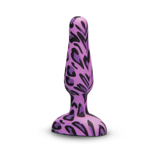 b-Vibe Novice Leopard Print Anal Plug - Beginner-Friendly Silicone