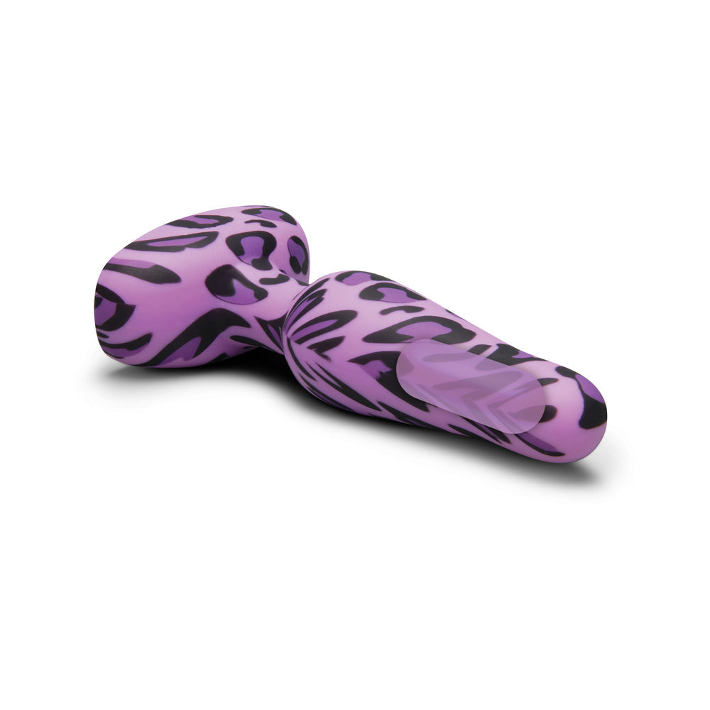 b-Vibe Novice Leopard Print Anal Plug - Beginner-Friendly Silicone