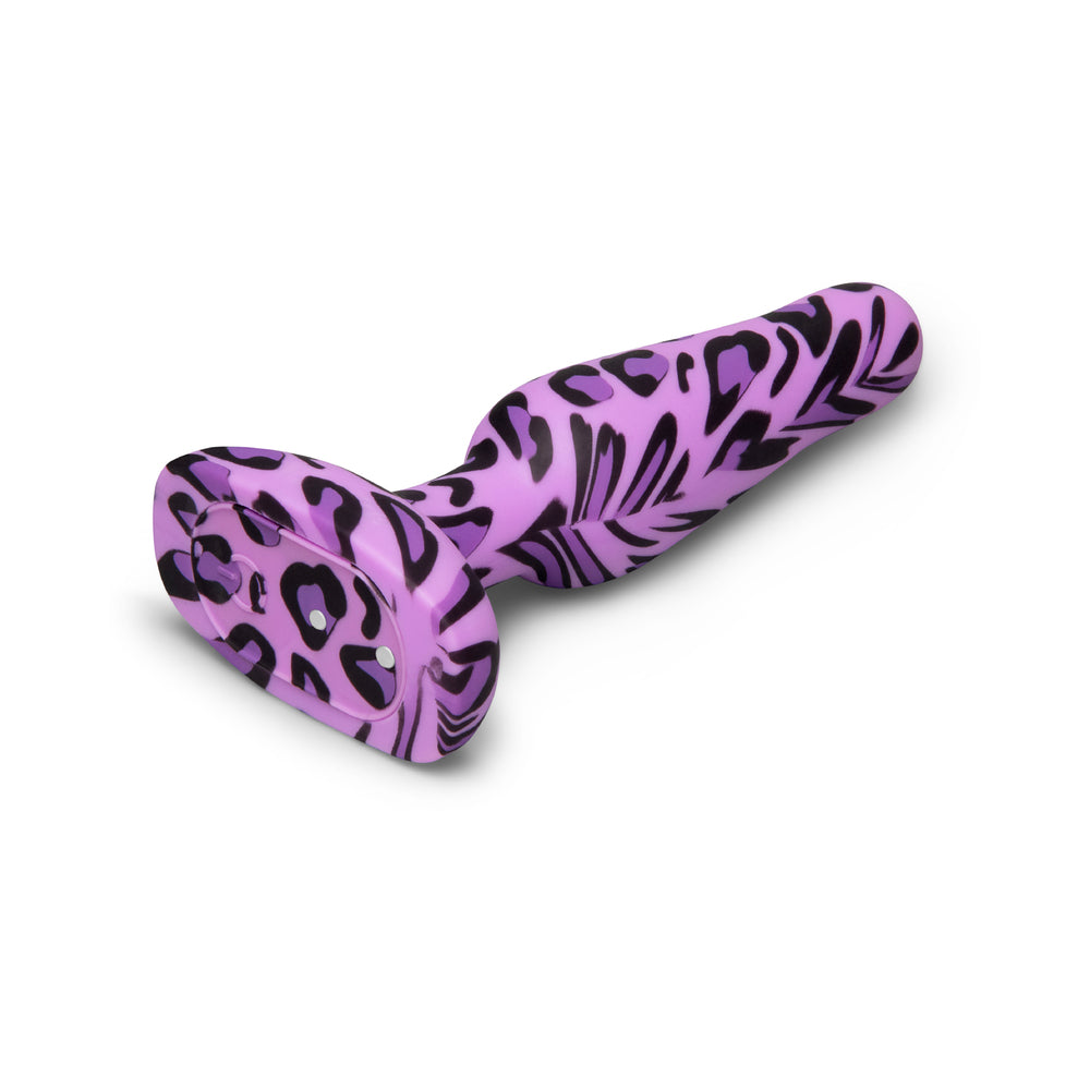 b-Vibe Novice Leopard Print Anal Plug - Beginner-Friendly Silicone